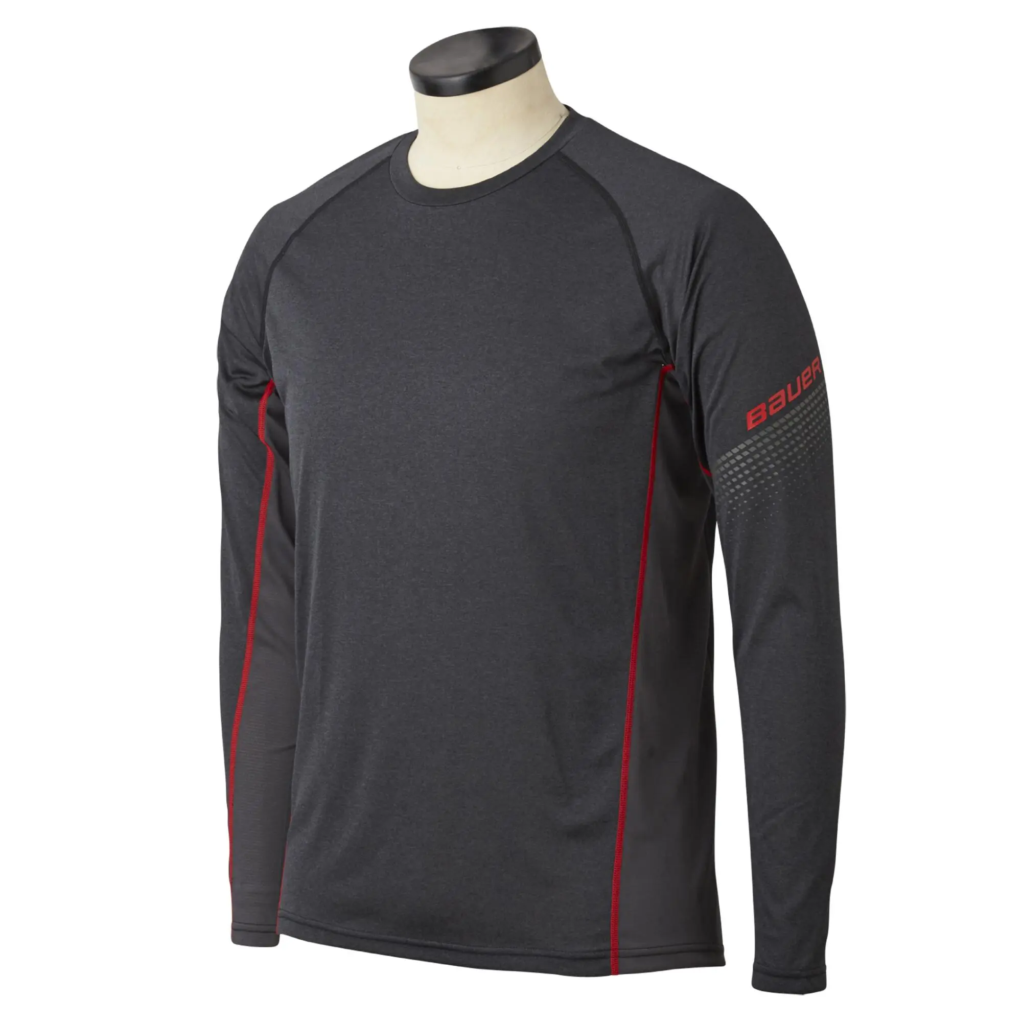 Bauer Essential Long Sleeve Base Layer Top - Dark Grey (2019) 3 Bauer Essential Long Sleeve Base Layer Top - Dark Grey (2019)
